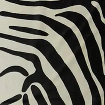 6' X 7' Black And White Cowhide Handmade Area Rug