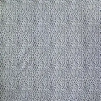 6' X 7' Black And White Cowhide Handmade Area Rug