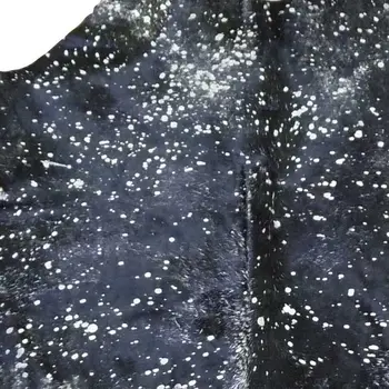 6' X 7' Black And Silver Cowhide Handmade Area Rug