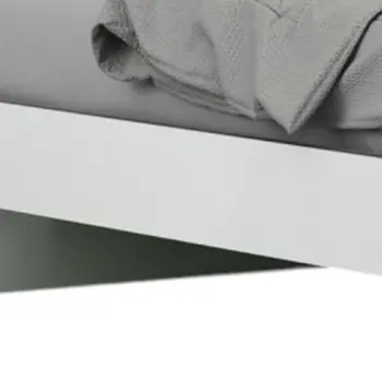 Four Piece White Solid Wood Bedroom Set With Mirror
