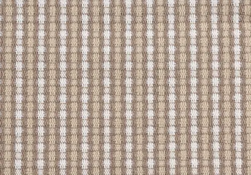 18" X 18" Taupe Polyester Striped Zippered Pillow