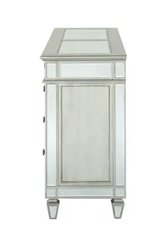 20" Gray Solid Wood Six Drawer Double Dresser