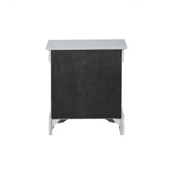 24" Platinum Two Drawers Nightstand