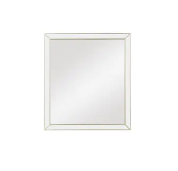 Champagne Wooden Rectangular Mirror