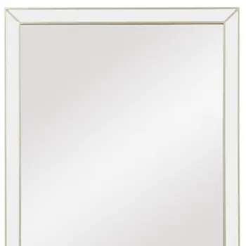 Champagne Wooden Rectangular Mirror