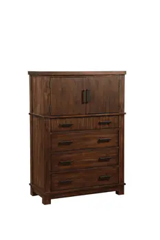 18" X 38" X 54" Cherry Oak Wood Chest