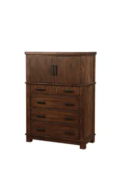 18" X 38" X 54" Cherry Oak Wood Chest