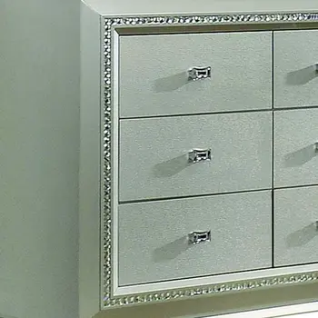 18" Champagne Solid Wood Double Dresser
