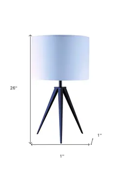 Contemporary Black Tripod Table Lamp