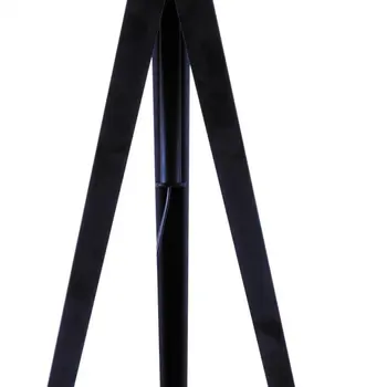 White And Black Metal Tripod Floor Lamp