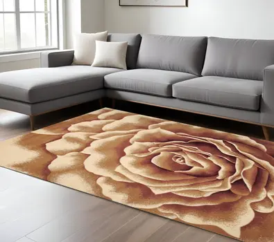 7' X 10'  Polypropylene Ivory Area Rug