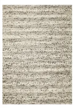 5' X 7'  Wool Grey Area Rug