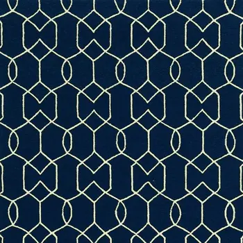 7' X 10' Blue Moroccan Indoor Outdoor Area Rug
