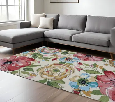 8' X 10' Sand Beige Area Rug
