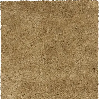 8' X 10' Gold Shag Hand Woven Area Rug