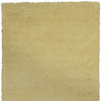 8' X 10' Canary Yellow Shag Hand Woven Area Rug
