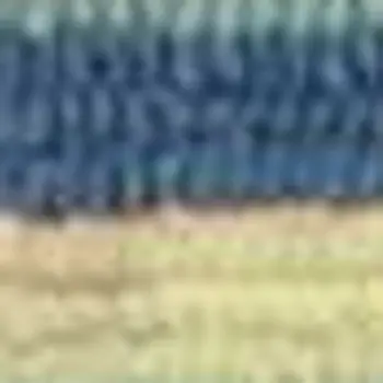 8' X 10' Blue Striped Handmade Indoor Outdoor Area Rug