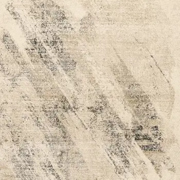 8' X 10' Gray And Ivory Abstract Area Rug