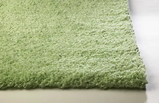 8' X 11' Green Shag Hand Woven Area Rug