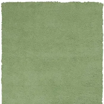 8' X 11' Green Shag Hand Woven Area Rug