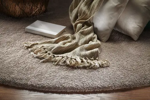 8' X 11' Natural Shag Hand Woven Area Rug