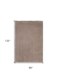 8' X 11' Natural Shag Hand Woven Area Rug