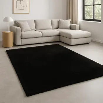 8' X 11' Brown Shag Hand Woven Area Rug