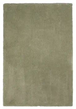 8' X 11' Green Shag Hand Woven Area Rug