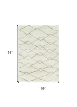 9' X 13' Ivory Area Rug