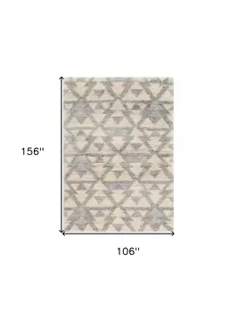 8' X 13' Ivory Area Rug