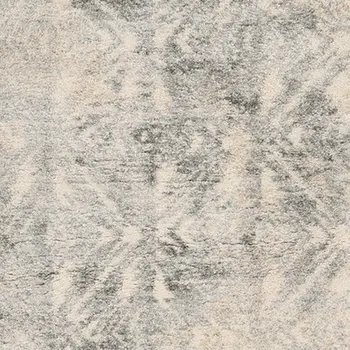 8' X 13'  Modern Ivory And Grey Abstract Area Rug