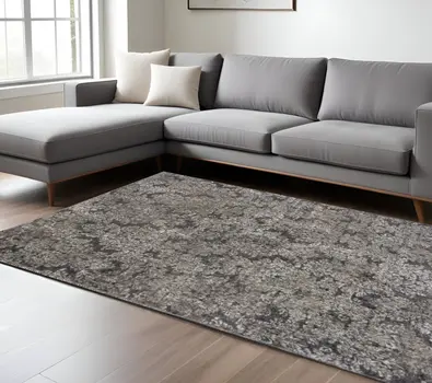 7' X 11'  Viscose Taupe Or  Sand Area Rug