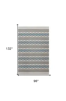 8' X 11'  Uv Treated Polypropylene Ivory Or Spa Area Rug