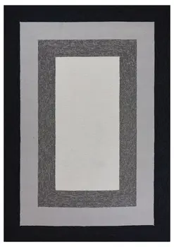 8' X 11'  Uv Treated Polypropylene Charcoal Area Rug