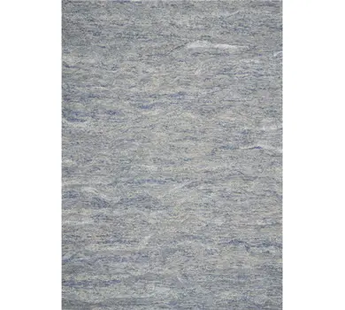9' X 12' Ocean Blue Hand Tufted Abstract Indoor Area Rug