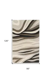 8' X 10' 6 Wool Natural Area Rug