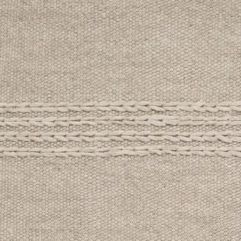 9' X 12' Natural Wool Hand Woven Area Rug