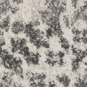 9' X 13' Ivory And Brown Floral Vines Distressed Area Rug