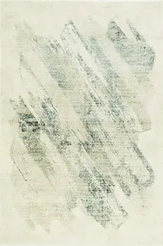 9' X 13' Ivory And Gray Abstract Area Rug