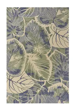 9' X 12' Blue Wool Handmade Area Rug