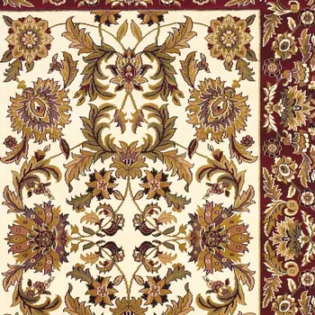 9' X 13'  Polypropylene Ivory Or Red Area Rug