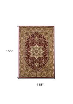 9' X 13'  Polypropylene Red Or  Beige Area Rug