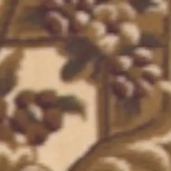 9' X 13' Beige And Brown Floral Medallion Area Rug
