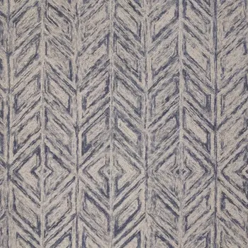 9' X 12' Blue Wool Hand Tufted Area Rug