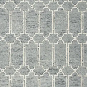 9' X 12'  Wool Blue Area Rug