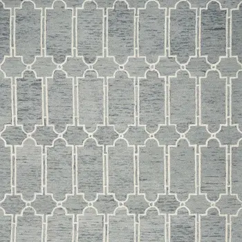9' X 12'  Wool Blue Area Rug