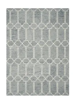 9' X 12'  Wool Blue Area Rug