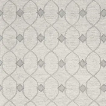 9' X 12' Ivory Wool Hand Tufted Area Rug