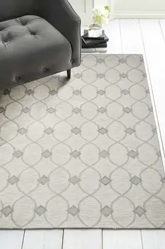 9' X 12' Ivory Wool Hand Tufted Area Rug