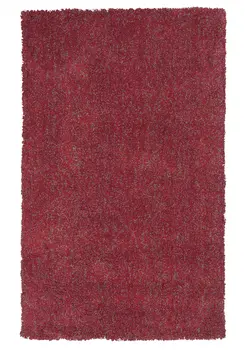 9' X 13' Red Hand Woven Area Rug